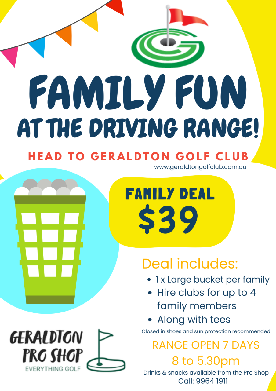 FAMILY FUN AT THE DRIVING RANGE! $39 SEE DEATILS